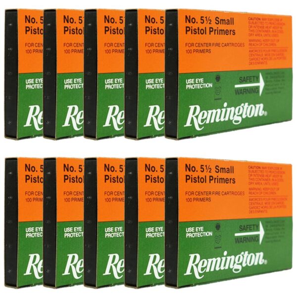 Remington Centerfire Primers 5-1/2 Small Pistol 1000/ct - Precision Shot Firearms