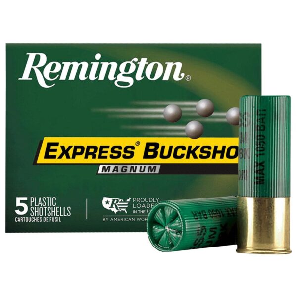 Remington Express Magnum Buckshot Shotshells 12 ga 3-1/2" 18 plts #00 1125 fps 5/ct - Precision Shot Firearms