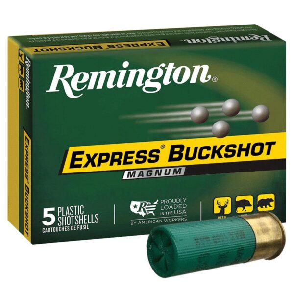 Remington Express Magnum Buckshot Shotshells 12 ga 3-1/2" 18 plts #00 1125 fps 5/ct - Precision Shot Firearms