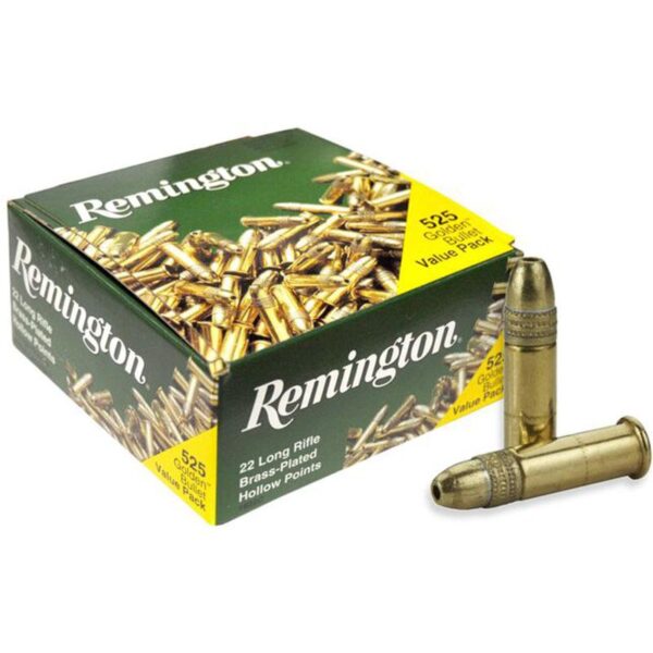 Remington Golden Bullet Rimfire Ammunition .22 LR 36 gr. HP 1280 fps 525/ct - Precision Shot Firearms