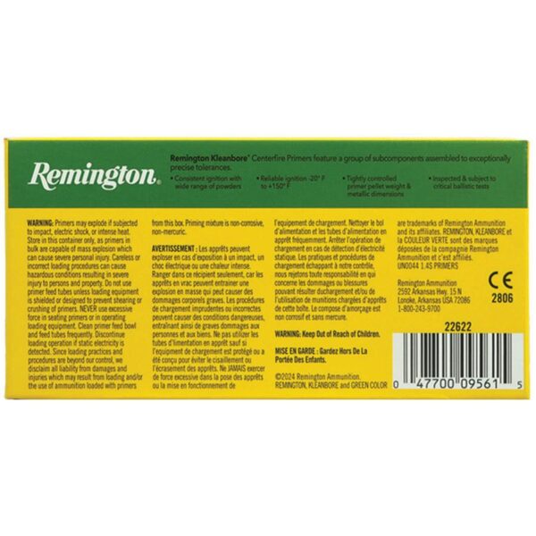 Remington Centerfire Large Rifle Primers- 9-1/2 Magnum Rifle - Precision Shot Firearms