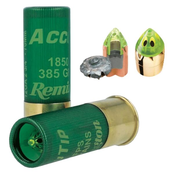 Remington Premier AccuTip Bonded Sabot Slug 12 ga 2 3/4" 385 gr Slug 1850 fps 5/ct - Precision Shot Firearms