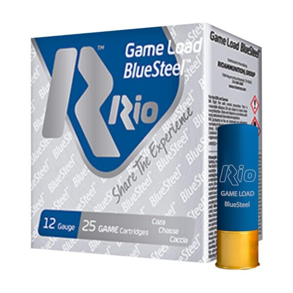 Rio Game Load Blue Steel Shotshells 12 ga 2-3/4" 1-1/8oz 1360 fps #6 25/ct - Precision Shot Firearms