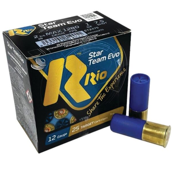 Rio Star Team 12 ga 2-3/4" 1 oz 1280 fps #7.5 25/ct - Precision Shot Firearms