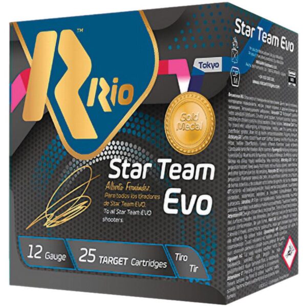Rio Star Team EVO Shotgun Ammo 32 Low Recoil 12ga 2-3/4" 1150fps 1-1/8oz 8 Shot 25/ct - Precision Shot Firearms