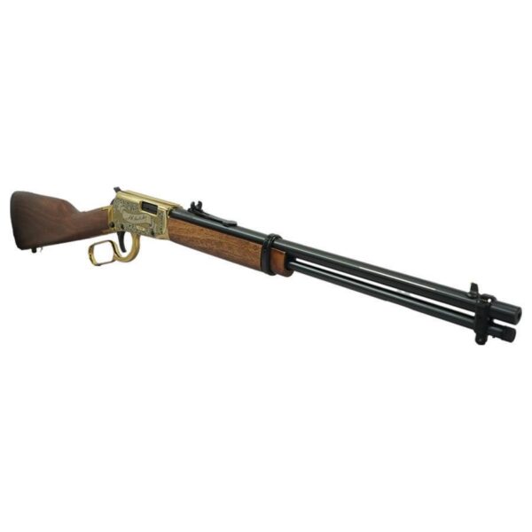 Rossi Rio Bravo "Doc Holiday" Lever Action Rifle 22 LR 15rd Capacity 18" Barrel Gold Finish/Hardwood Stock - Precision Shot Firearms