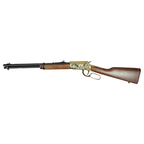 Rossi Rio Bravo "Doc Holiday" Lever Action Rifle 22 LR 15rd Capacity 18" Barrel Gold Finish/Hardwood Stock - Precision Shot Firearms