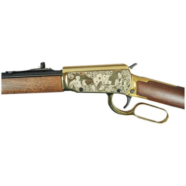 Rossi Rio Bravo "Doc Holiday" Lever Action Rifle 22 LR 15rd Capacity 18" Barrel Gold Finish/Hardwood Stock - Precision Shot Firearms