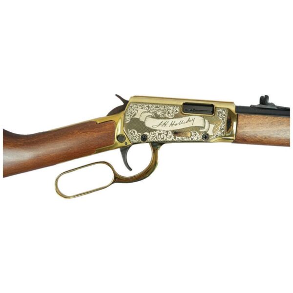 Rossi Rio Bravo "Doc Holiday" Lever Action Rifle 22 LR 15rd Capacity 18" Barrel Gold Finish/Hardwood Stock - Precision Shot Firearms