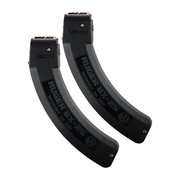 Ruger BX-25 Rifle Magazine Value pack for 10/22 Black .22LR 25/rd 2/ct - Precision Shot Firearms