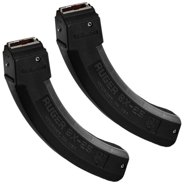 Ruger BX-25 Rifle Magazine Value pack for 10/22 Black .22LR 25/rd 2/ct - Precision Shot Firearms