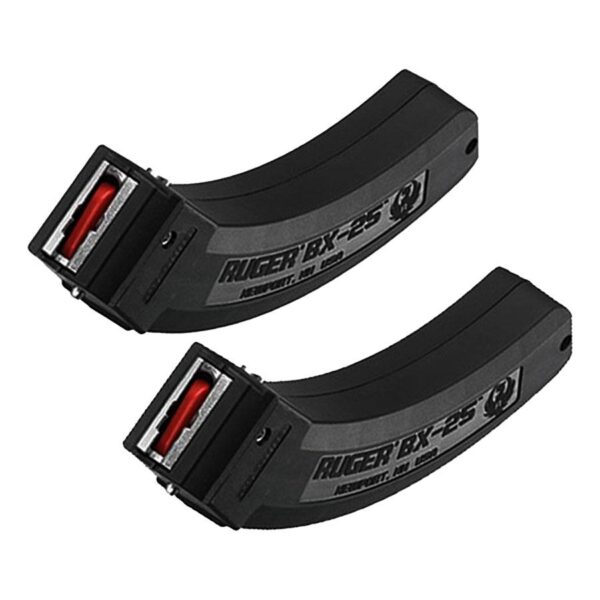 Ruger BX-25 Rifle Magazine Value pack for 10/22 Black .22LR 25/rd 2/ct - Precision Shot Firearms