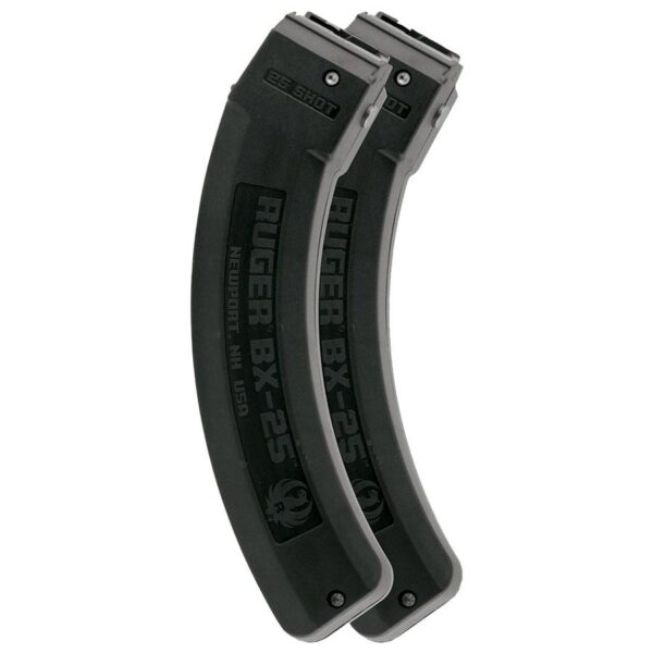 Ruger BX-25 Rifle Magazine Value pack for 10/22 Black .22LR 25/rd 2/ct - Precision Shot Firearms