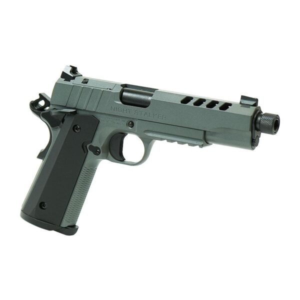 SDS Imports Tisas 1911 Night Stalker SF Handgun 9mm Luger 9rd Magazine(2) 5" Threaded Barrel Grey Cerakote Finish - Precision Shot Firearms