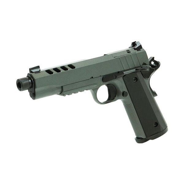 SDS Imports Tisas 1911 Night Stalker SF Handgun 9mm Luger 9rd Magazine(2) 5" Threaded Barrel Grey Cerakote Finish - Precision Shot Firearms
