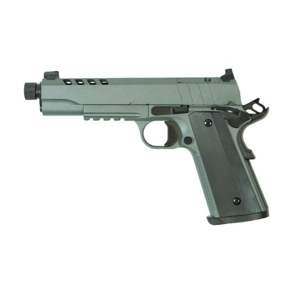 SDS Imports Tisas 1911 Night Stalker SF Handgun 9mm Luger 9rd Magazine(2) 5" Threaded Barrel Grey Cerakote Finish - Precision Shot Firearms