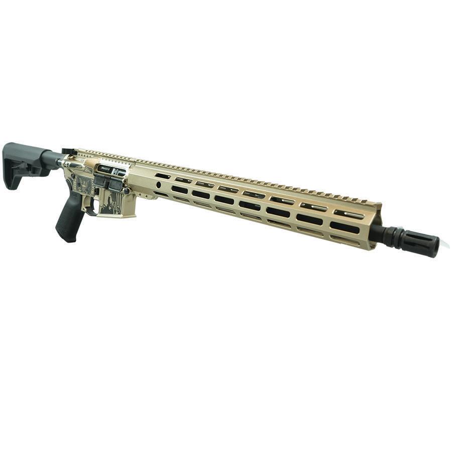 Shark Coast SCC-15 "Trump Fight" Rifle 5.56mm 30rd Magazine 16?? Barrel Champagne Finish Magpul Stock and Grip - Precision Shot Firearms