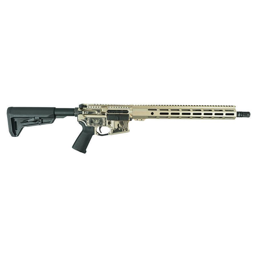 Shark Coast SCC-15 "Trump Fight" Rifle 5.56mm 30rd Magazine 16?? Barrel Champagne Finish Magpul Stock and Grip - Precision Shot Firearms