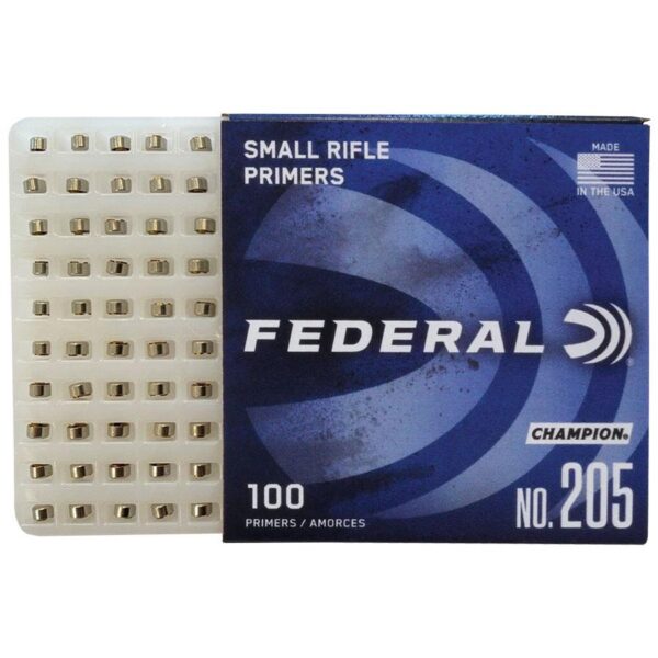 Federal Premium Champion Centerfire .205 Primers Small Rifle 1000/ct - Precision Shot Firearms