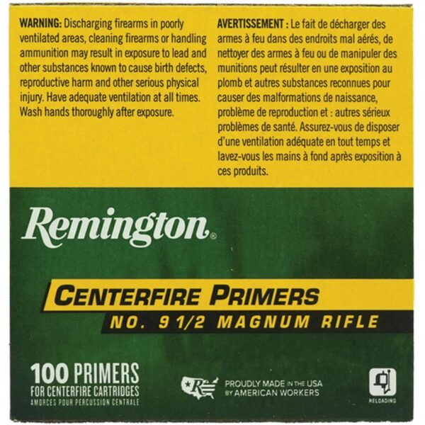Remington Centerfire Large Rifle Primers- 9-1/2 Magnum Rifle - Precision Shot Firearms