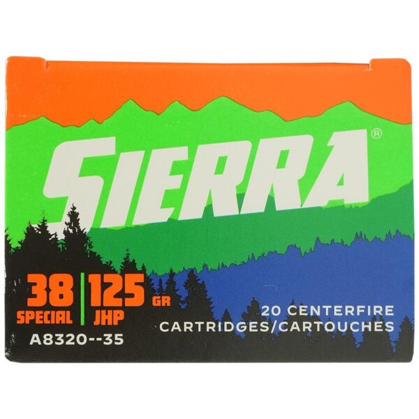Sierra Sports Master Handgun Ammunition .38 Spl 125gr JHP 20/ct - Precision Shot Firearms