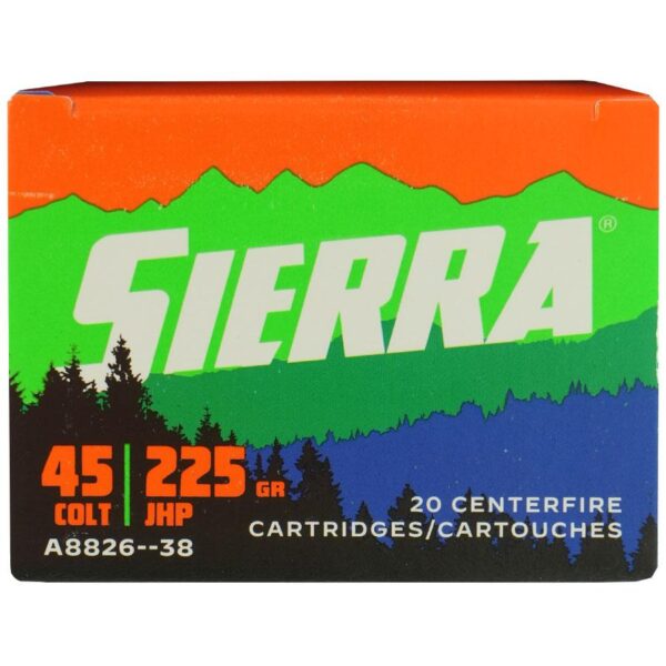 Sierra Sports Master Handgun Ammunition .45 Colt 225gr JHP 20/ct - Precision Shot Firearms