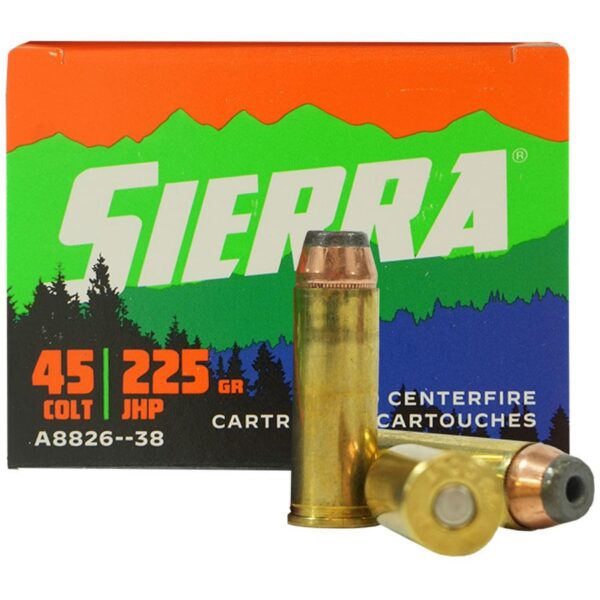 Sierra Sports Master Handgun Ammunition .45 Colt 225gr JHP 20/ct - Precision Shot Firearms