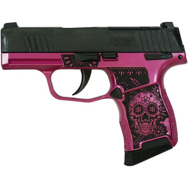 Sig Sauer P365-380-BSS-MS Exclusive "Sugar Skull" Pink Medusa Handgun .380 10rd Magazines (2) 3.1" Barrel - Precision Shot Firearms