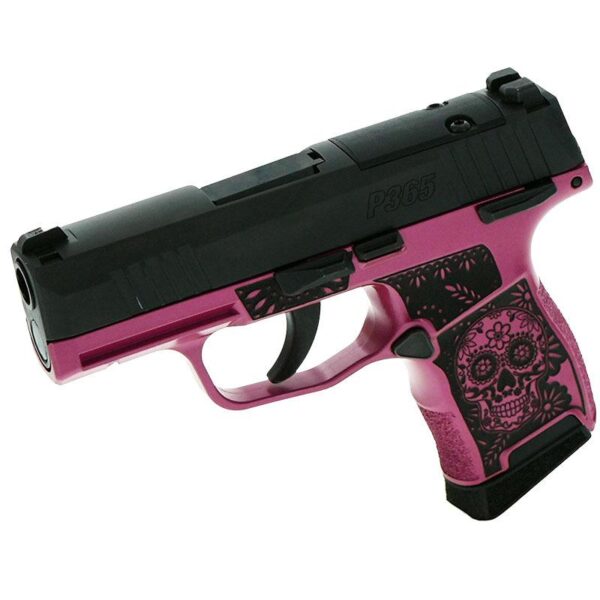 Sig Sauer P365-380-BSS-MS Exclusive "Sugar Skull" Pink Medusa Handgun .380 10rd Magazines (2) 3.1" Barrel - Precision Shot Firearms
