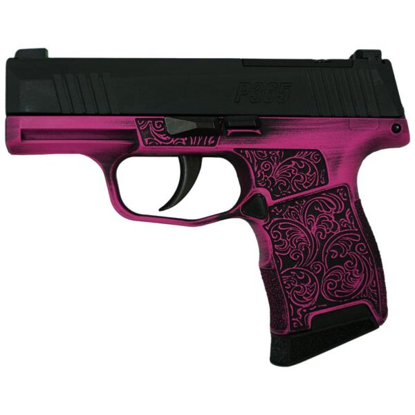 Sig Sauer Exclusive P365 Handgun 9mm Luger 10rd Magazine(2) 3.1" Barrel Filigree Night Sights Optic Ready - Precision Shot Firearms