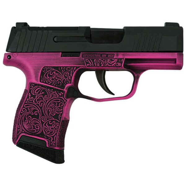Sig Sauer Exclusive P365 Handgun 9mm Luger 10rd Magazine(2) 3.1" Barrel Filigree Night Sights Optic Ready - Precision Shot Firearms