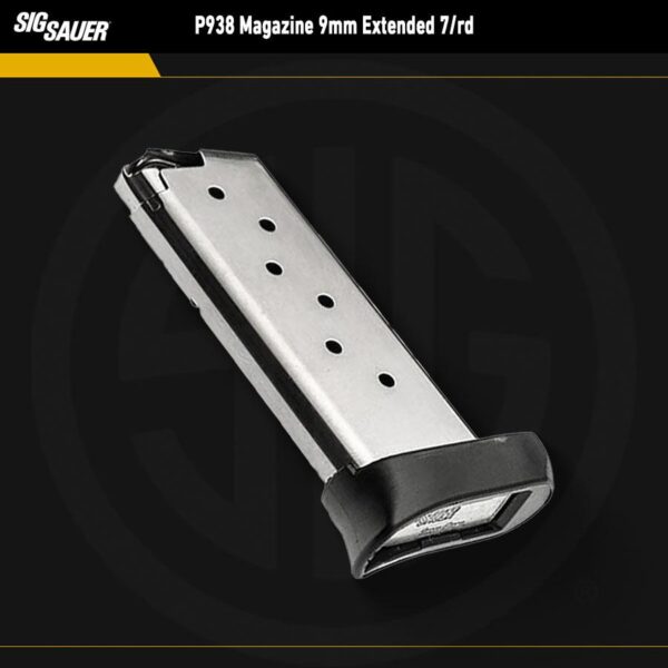 Sig Sauer P938 Magazine 9mm Extended 7/rd - Precision Shot Firearms