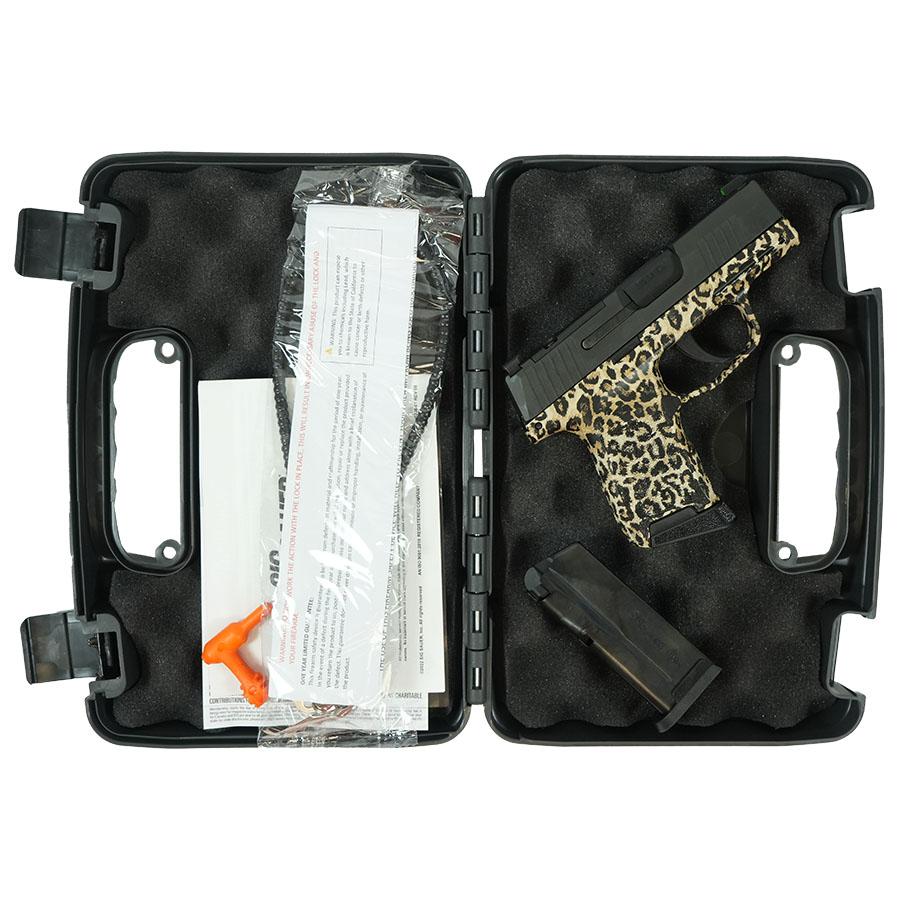 Sig Sauer P365 Leopard Print Optic Ready Handgun 9mm Luger 10rd Magazines(2) 3.1" Barrel X-RAY 3 Sights - Precision Shot Firearms