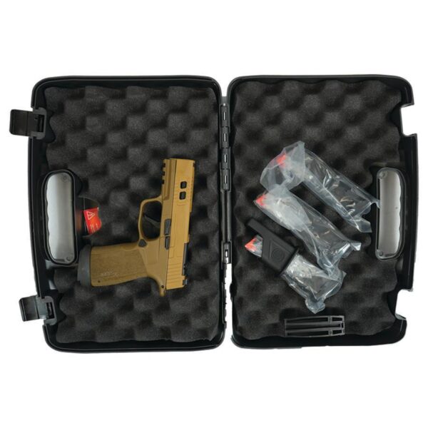 Sig Sauer P365 Two-Tone Brown XMACRO TACOPS Handgun 9mm Luger 17rd Magazines(4) 3.7" Barrel - Precision Shot Firearms