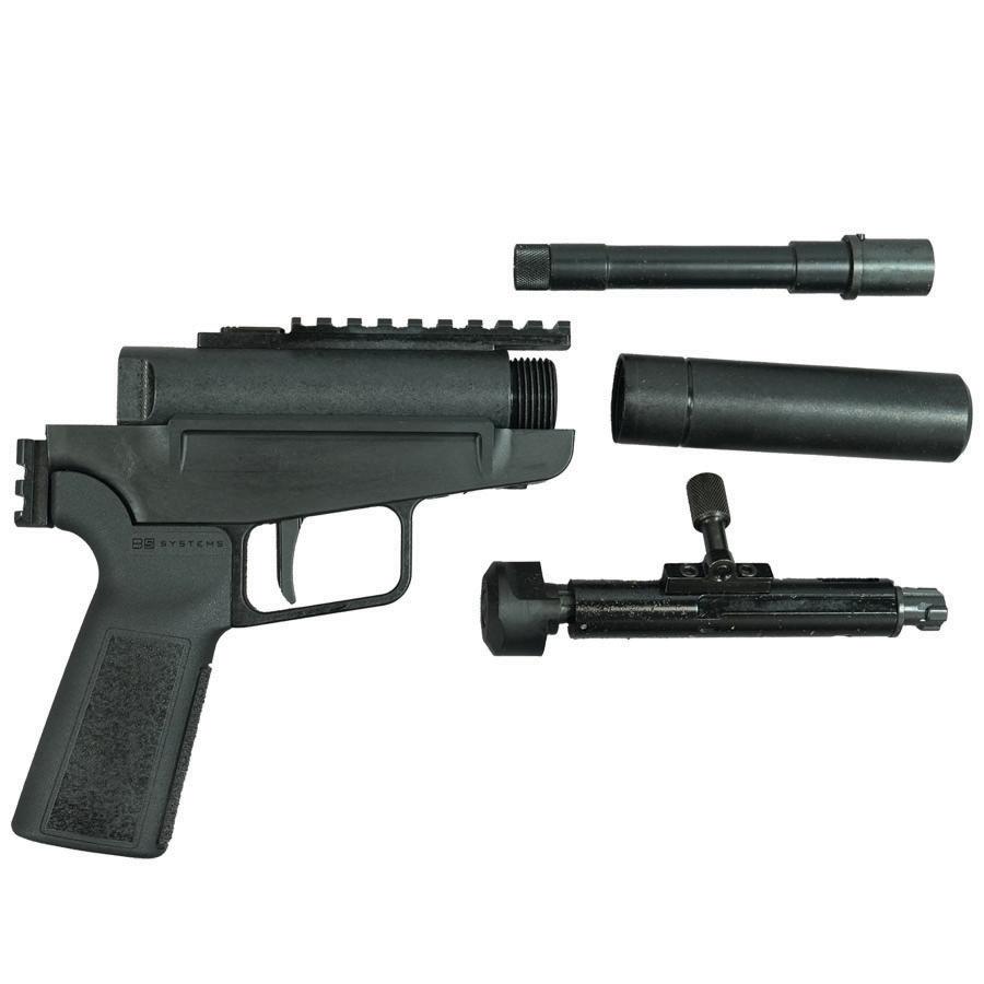 Dark Mountain Stowaway Handgun 9mm Luger Single Shot 5" 1/2x28 Threaded Barrel Black with Brace Adapter - Precision Shot Firearms