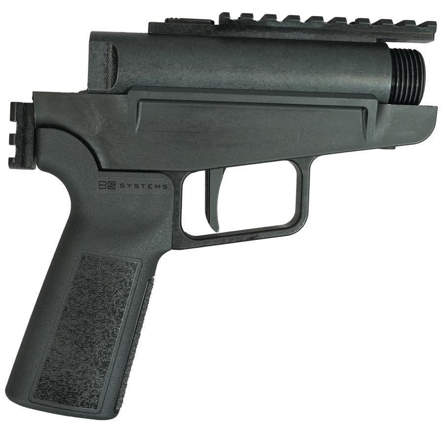 Dark Mountain Stowaway Handgun 9mm Luger Single Shot 5" 1/2x28 Threaded Barrel Black with Brace Adapter - Precision Shot Firearms