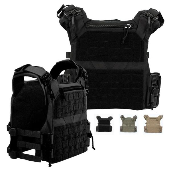 MKS Full Forge Gear Plate Carrier Shelter Black - Precision Shot Firearms