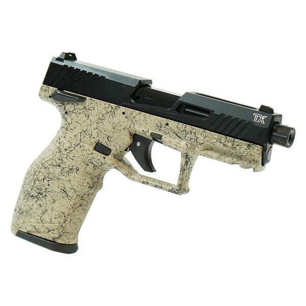 Taurus TX22 Handgun .22 LR 16&22rd Magazines 4.6" Barrel FDE Splatter on Black Slide/Black Frame - Precision Shot Firearms