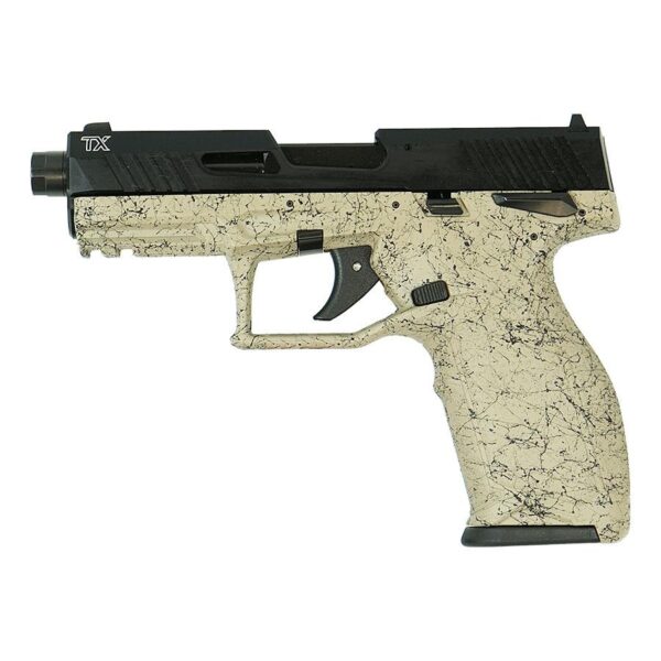 Taurus TX22 Handgun .22 LR 10rd Magazines(2) 4.6" Barrel FDE Splatter on Black Slide/Black Frame - Precision Shot Firearms