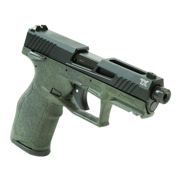 Taurus TX22 Handgun .22 LR 16&22rd Magazines 4.6" Barrel ODG Splatter Grip Black Slide - Precision Shot Firearms