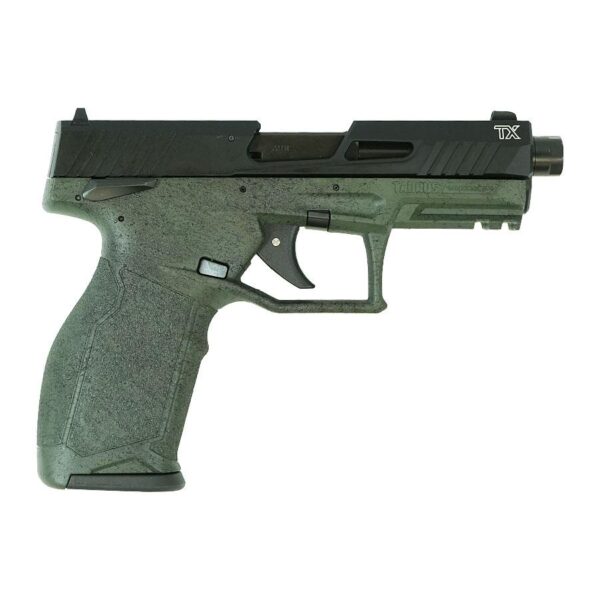 Taurus TX22 Gen 2 Handgun .22 LR 10rd Magazines (2) 4.16" Barrel OD Green Splatter Grip/Black Grip - Precision Shot Firearms