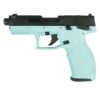 Taurus 2TX22 Handgun .22 LR 10rd Magazines(2) 4.6" Threaded Barrel Black Slide/Cyan Frame - Precision Shot Firearms