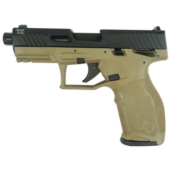 Taurus 2TX22 Handgun .22 LR 16(1)&22(1)rd Magazines 4.6" Threaded Barrel Black Slide/FDE Frame - Precision Shot Firearms