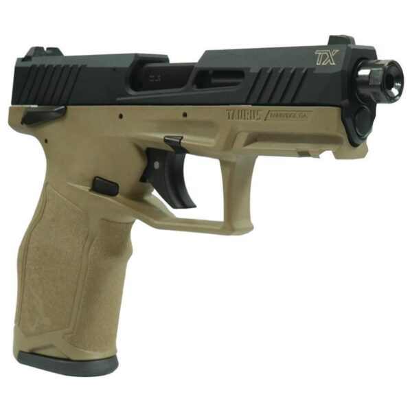 Taurus 2TX22 Handgun .22 LR 16(1)&22(1)rd Magazines 4.6" Threaded Barrel Black Slide/FDE Frame - Precision Shot Firearms