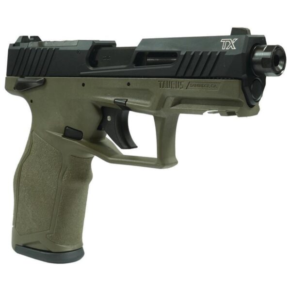 Taurus 2TX22TORO Handgun .22 LR 16(1)&22(1)rd Magazines 4.6" Threaded Barrel Black Slide/ODG Frame - Precision Shot Firearms
