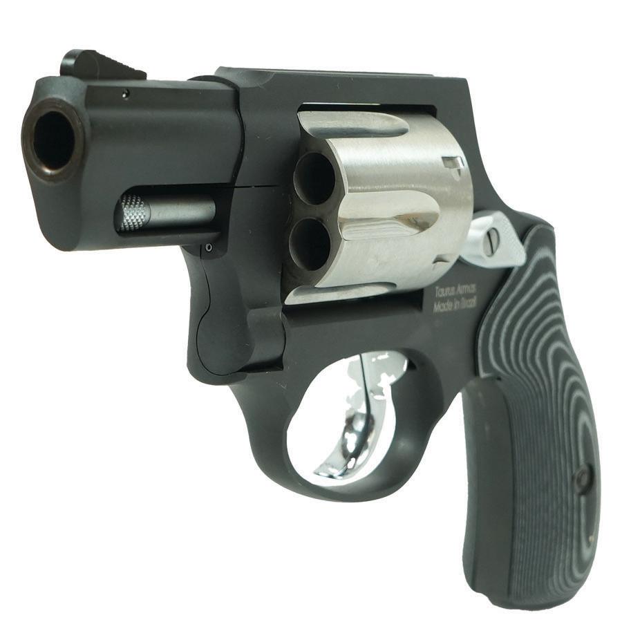 Taurus 856 Concealed Hammer Handgun .38 Spl 6rd Capacity 2" Barrel Matte Black Finish/Stainless Cylinder Grey VZ Grips - Precision Shot Firearms