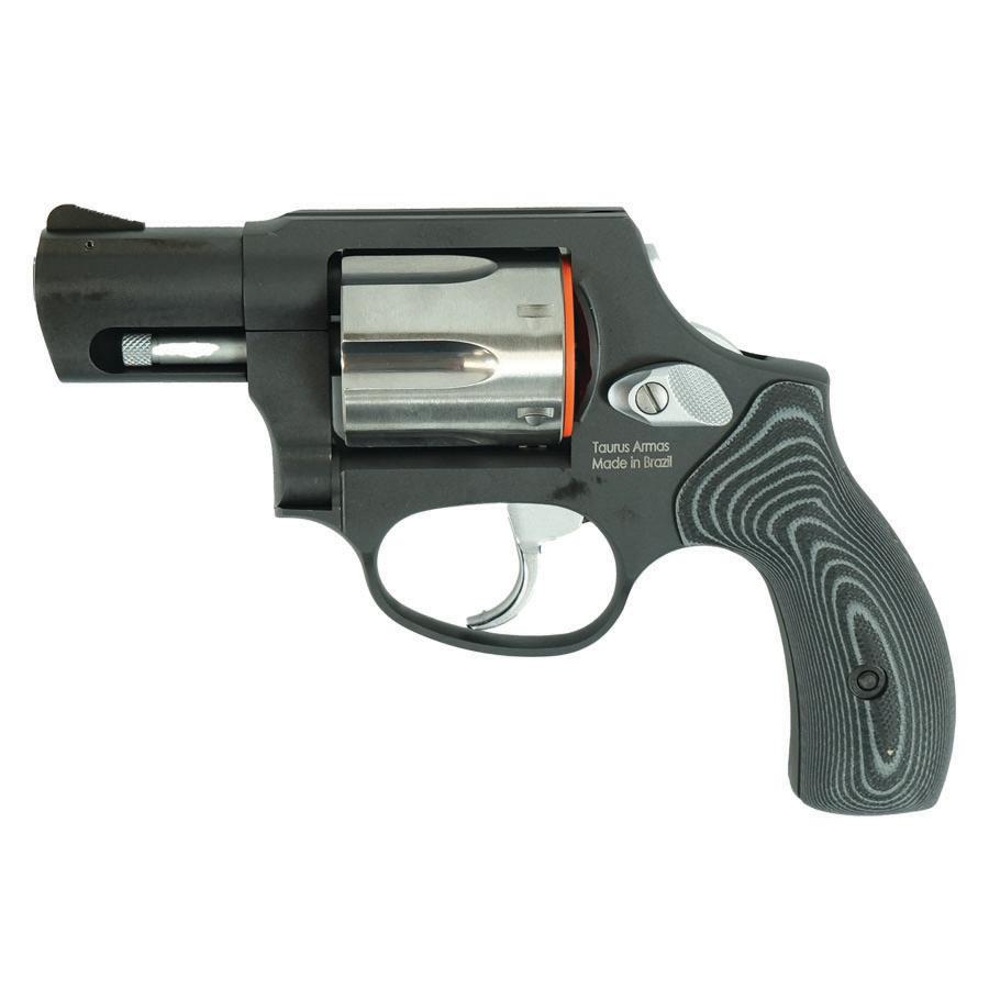 Taurus 856 Concealed Hammer Handgun .38 Spl 6rd Capacity 2" Barrel Matte Black Finish/Stainless Cylinder Grey VZ Grips - Precision Shot Firearms