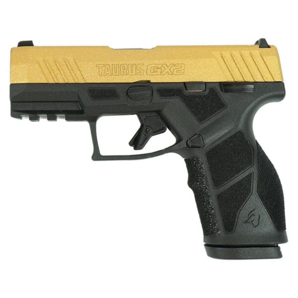 Taurus GX2 "Gold Glitter" Handgun 9mm Luger 13rd Magazines (2) 3.38" Barrel Black Frame/Custom Slide - Precision Shot Firearms