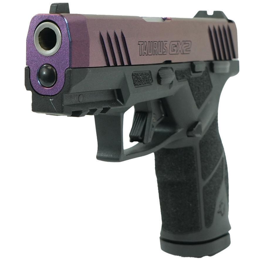 Taurus GX2 "Mongoose Purple" Handgun 9mm Luger 13rd Magazines (2) 3.38" Barrel Black Frame/Custom Slide - Precision Shot Firearms