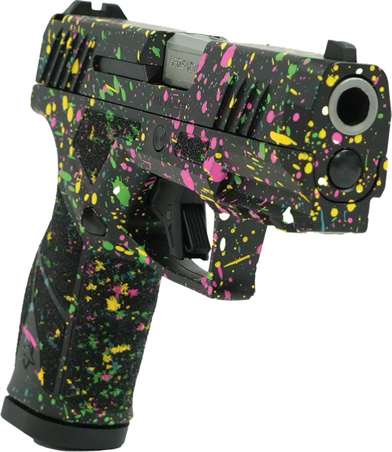 Taurus GX2 "Multi-Color Paint Splatter" Handgun 9mm Luger 13rd Magazines (2) 3.38" Barrel Custom Frame/Slide - Precision Shot Firearms